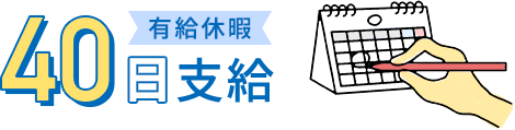 有給休暇40日支給